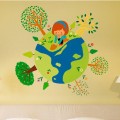 A Kid on Green Earth Stickers 